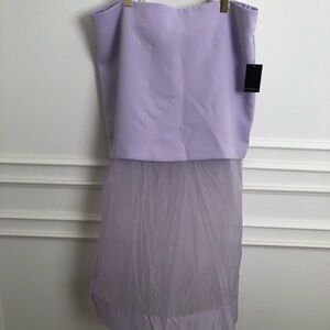 Eloquii Lavender Mini Skirt